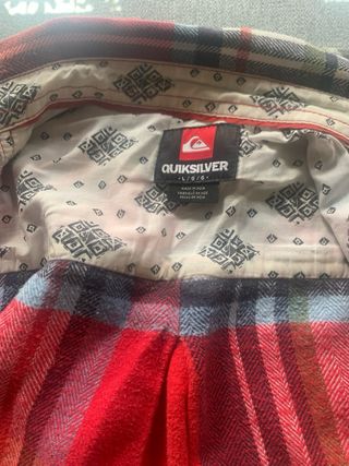 Camisa Quiksilver Algodón Tartán Multicolor