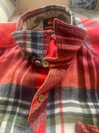 Camisa Quiksilver Algodón Tartán Multicolor