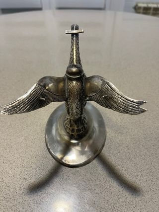 Calentador copas coñac cisne plata