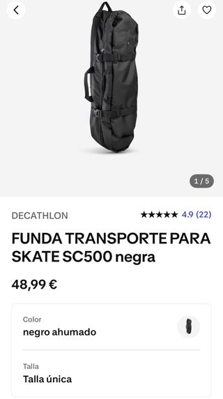 Bolsa para Skate Negra
