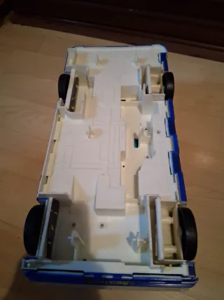 Autobús Micro Machines Azul y Blanco