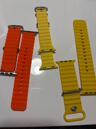 Correas Apple Watch Ultra Naranja y Amarillo