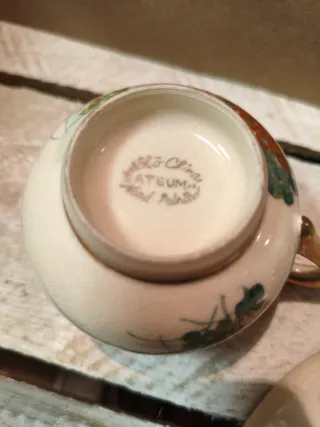 Tazas de porcelana Satsuma antiguas