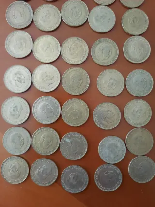 Lote 50 monedas 1 peseta Franco