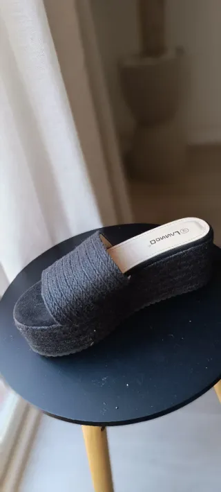 Sandalias de plataforma negras