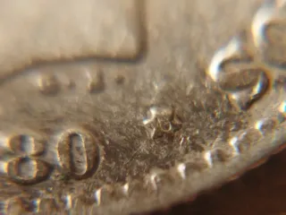 Moneda Plata 50 céntimos 1880 *8*0 Alfonso XII