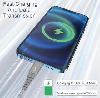 Cable Omars USB-C a Lightning Gris