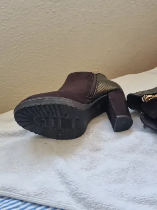 Botines tacón 9cm plataforma 1cm