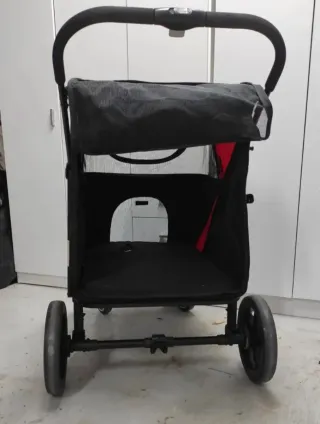 PawHut Cochecito Perros Plegable Rojo