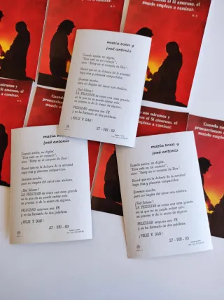 Lote de 10  Postales El mundo empieza a caminar