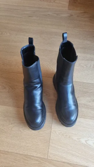 Botines negros plataforma