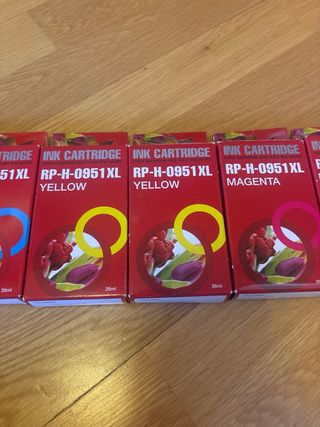 Cartuchos de tinta RP-H-0951XL y RP-H-0950XL