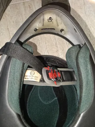 Casco de moto Nitro con visera y funda