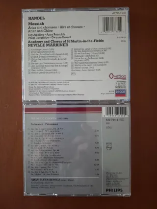 CD Handel Messiah Decca Ovation y Chopin