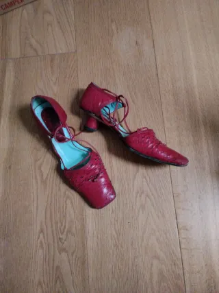 Zapatos Muxart Piel Granate Talla 37.5