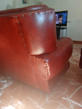 Sofá de piel 3 plazas