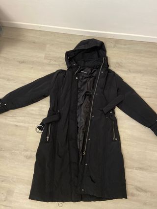 Giubbotto Facit nero con cappuccio