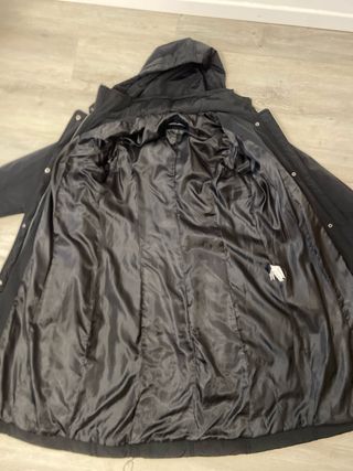 Giubbotto Facit nero con cappuccio