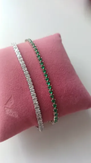 Pulseras Plata 925 Baño Rodio