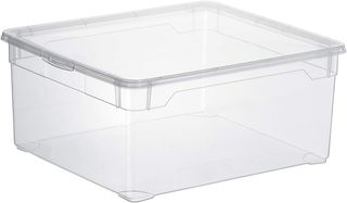 Rotho Clear Juego de 4 cajas de almacenamiento de