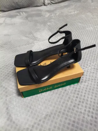 Sandalias tacón negras Primark