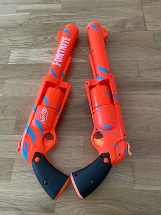 Pistolas Nerf Fortnite Naranja y Azul