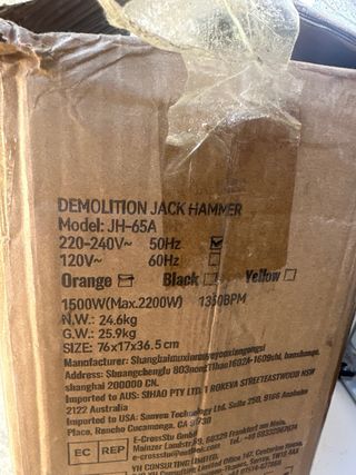 Martillo Demoledor Vevor