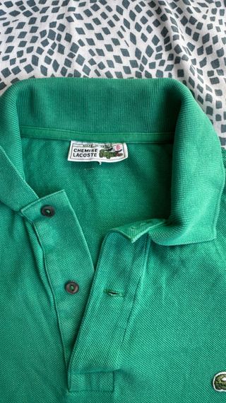 Polo Lacoste Verde Talla L