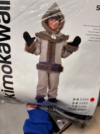 Disfraz esquimal niño talla 4-5