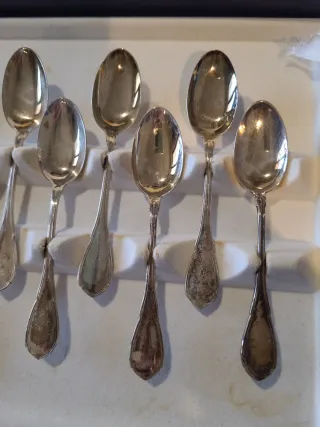 12 Cucchiaini Argento 800/1000