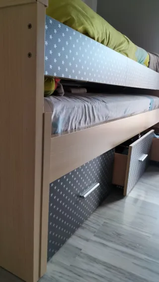 Cama nido con cajones