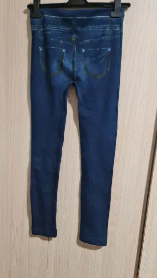 Leggings efecto vaquero azul