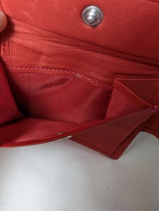 Cartera Cabane de ZUCCa Piel Roja Made in Japan