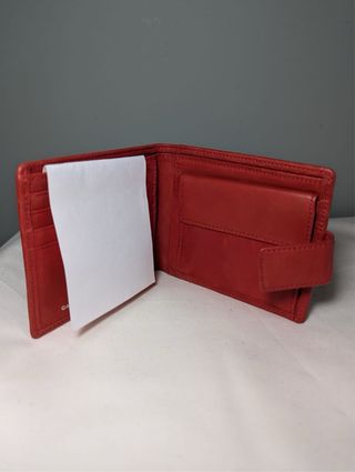 Cartera Cabane de ZUCCa Piel Roja Made in Japan