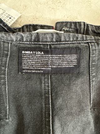 Falda vaquera Bimba y Lola gris