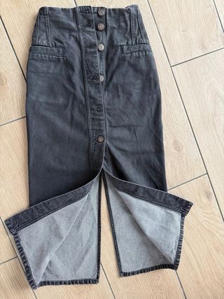 Falda vaquera Bimba y Lola gris