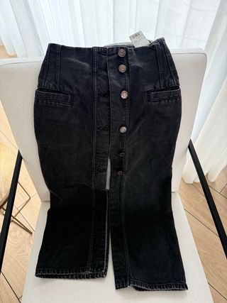 Falda vaquera Bimba y Lola gris