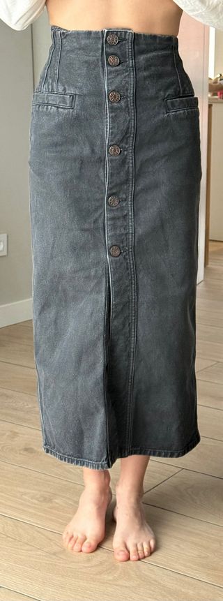 Falda vaquera Bimba y Lola gris