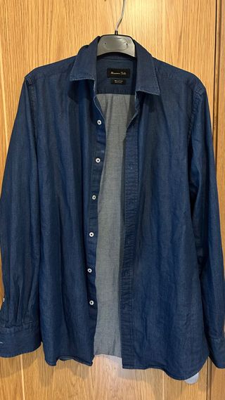 Camisa Massimo Dutti Azul
