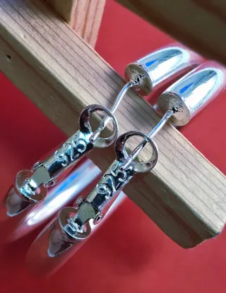 Pendientes de Plata 925 - Aros Grandes
