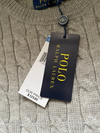 Jersey Polo Ralph Lauren Gris Cable Knit