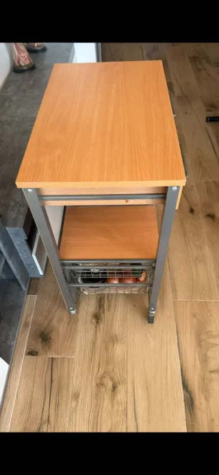 Carrito Cocina Madera y Metal