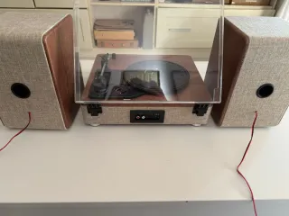 Reproductor Vinilo Create Pro Marrón y Beige