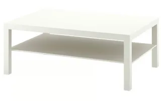 Mesa de centro blanca 118x78