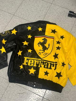 Giacca Ferrari Bomber Stelle Giallo Nero