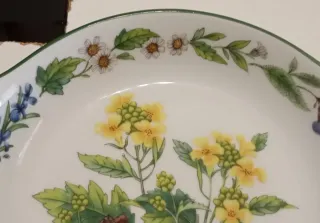 PLATO CON ASAS DE LA PORCELANA, ROYAL WORCESTER