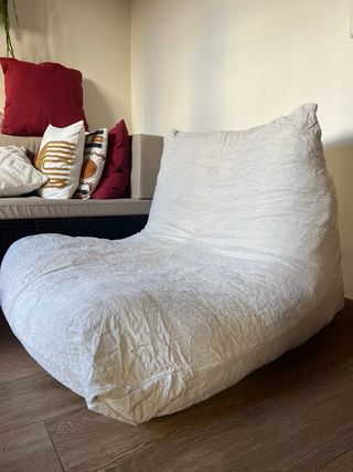 Sillón Togo/ perezoso Blanco Tela