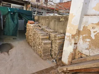 Tejas antiguas de barro