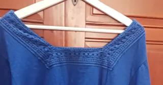 Camiseta Hippie Azul Talla Única