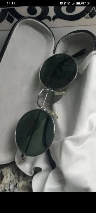 Gafas modelo John Lennon Plata Polarizadas Nuevas